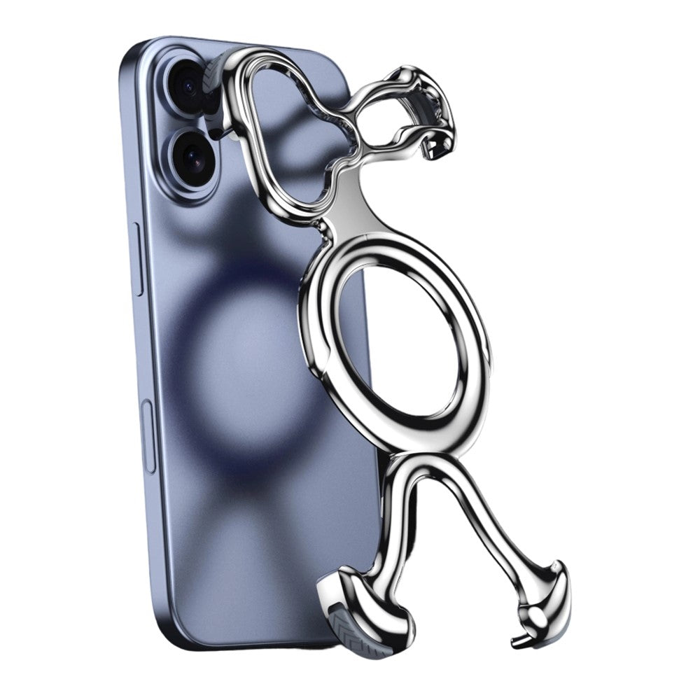 For iPhone 17 Bumper Case Hard PC Magnetic Phone Cover Hollow Out Heat Dissipation