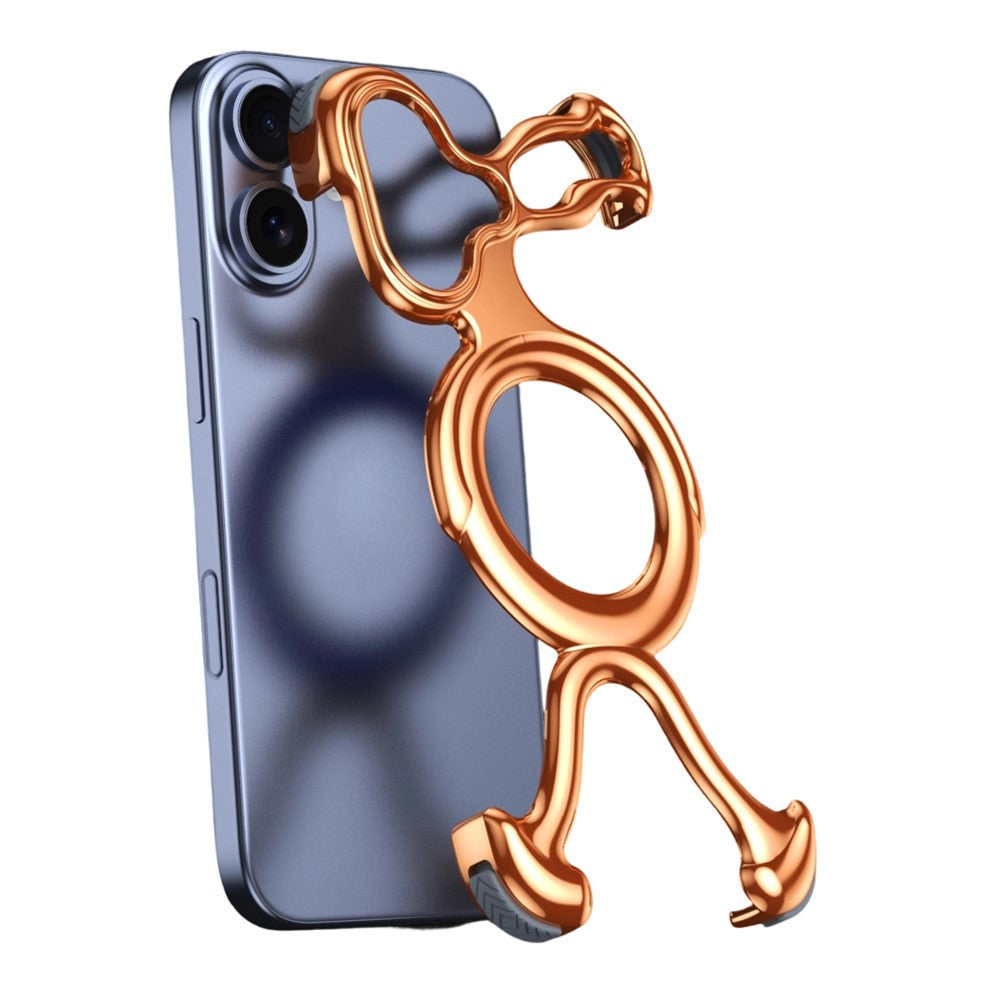 For iPhone 17 Bumper Case Hard PC Magnetic Phone Cover Hollow Out Heat Dissipation