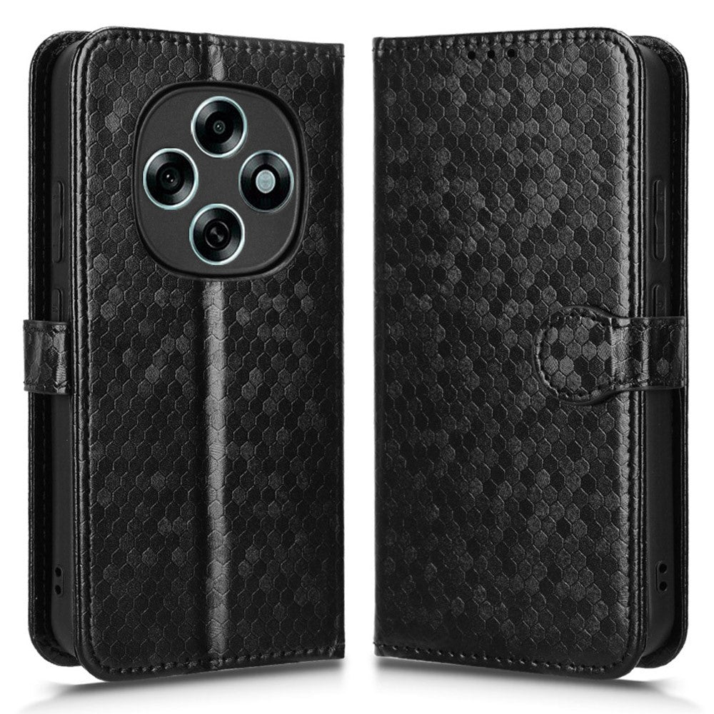 For Oppo F13 Pro 5G  /  A6 Pro 5G (China) Wallet Case Dot Pattern Imprint PU Leather Phone Cover with Wrist Strap