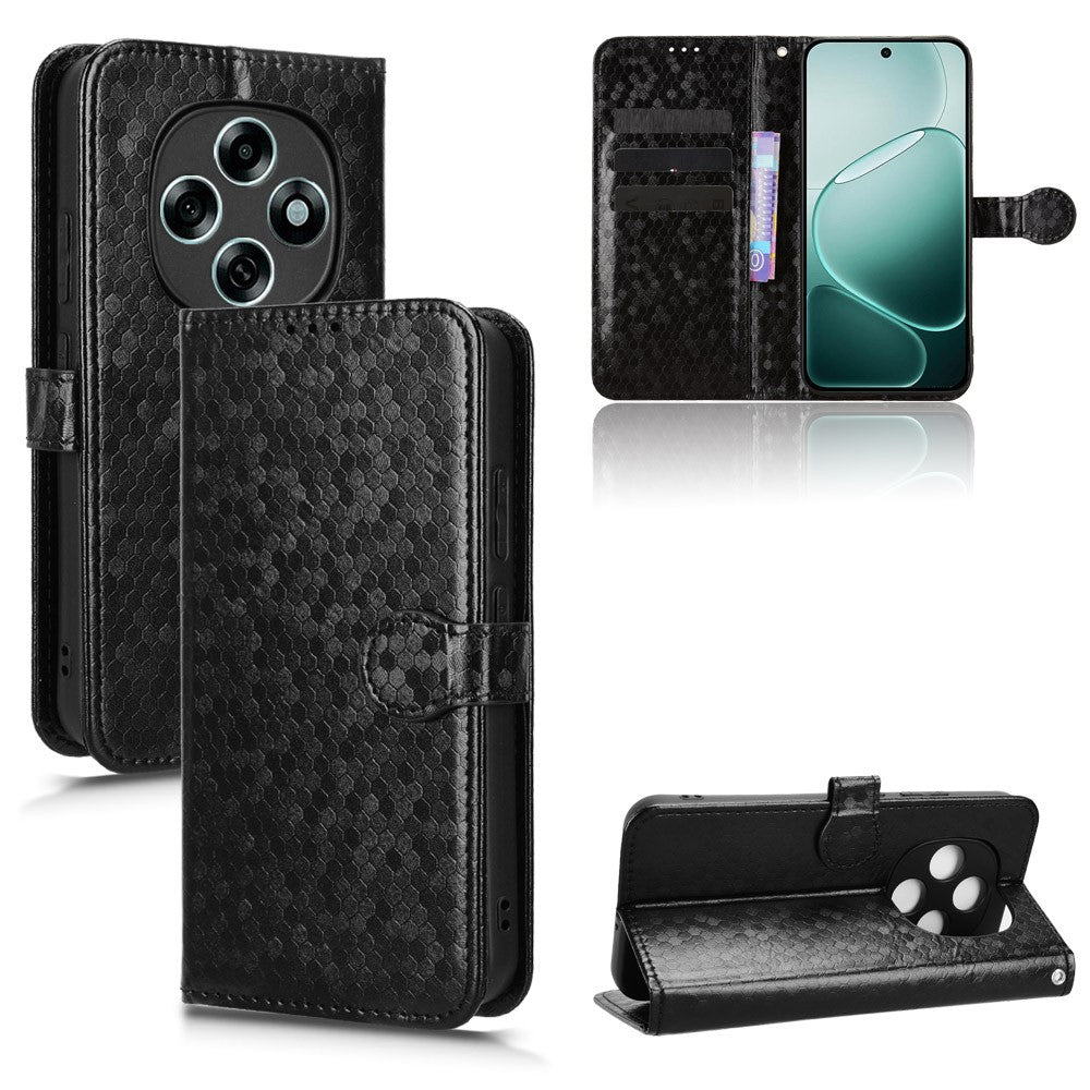 For Oppo F13 Pro 5G  /  A6 Pro 5G (China) Wallet Case Dot Pattern Imprint PU Leather Phone Cover with Wrist Strap