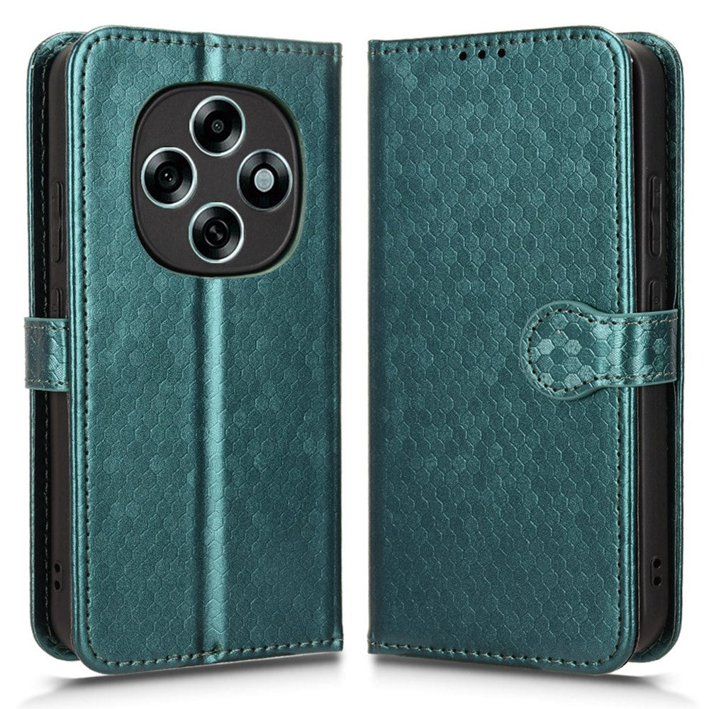 For Oppo F13 Pro 5G  /  A6 Pro 5G (China) Wallet Case Dot Pattern Imprint PU Leather Phone Cover with Wrist Strap