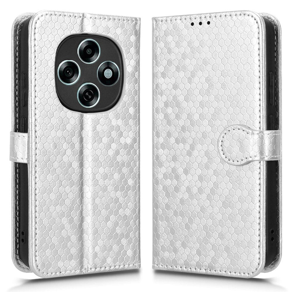 For Oppo F13 Pro 5G  /  A6 Pro 5G (China) Wallet Case Dot Pattern Imprint PU Leather Phone Cover with Wrist Strap