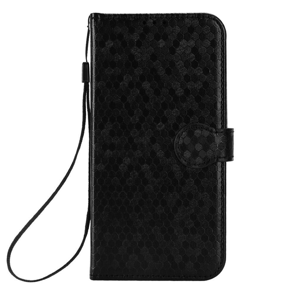 For Oppo Find X9 Pro 5G Wallet Case Dot Pattern Imprint PU Leather Phone Cover with Wrist Strap