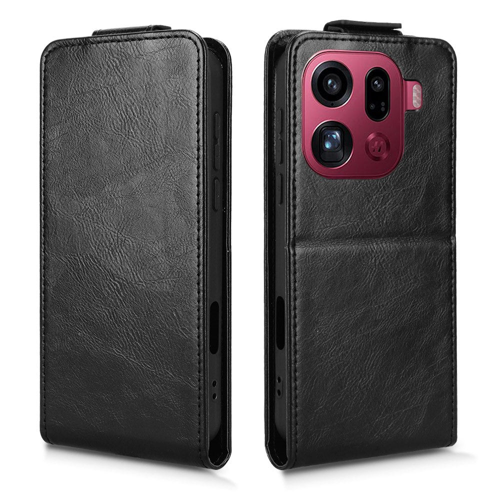 For Oppo Find X9 Pro 5G Stand Case Magnetic Clasp Vertical Flip Leather Phone Cover with Card Holder