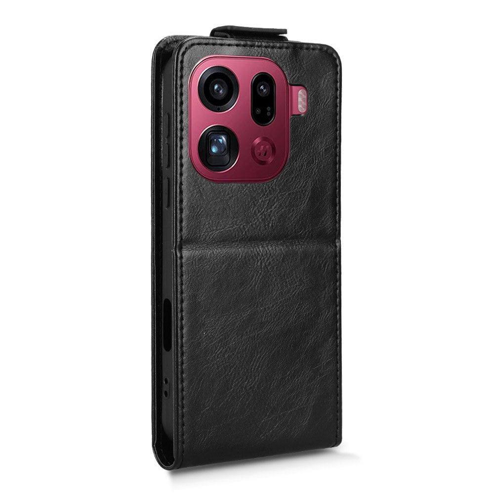 For Oppo Find X9 Pro 5G Stand Case Magnetic Clasp Vertical Flip Leather Phone Cover with Card Holder