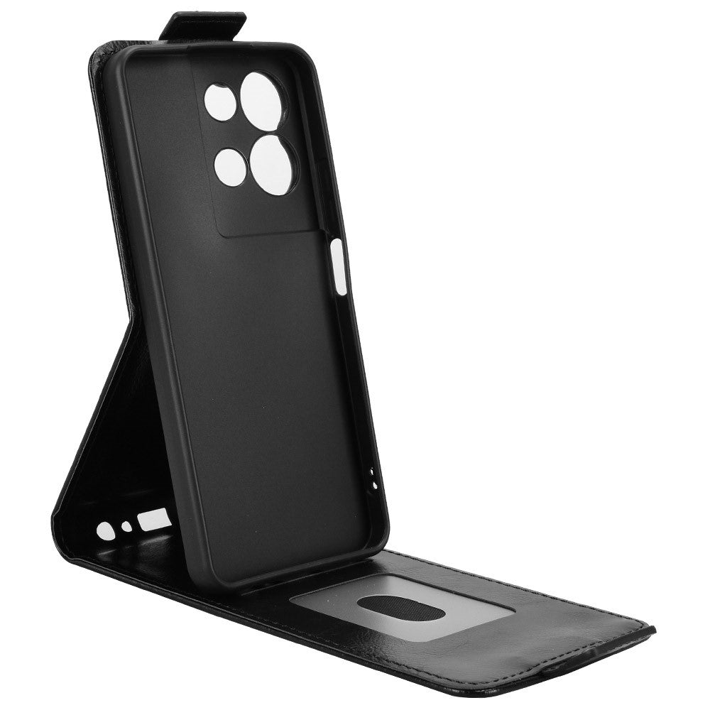 For TCL K33 5G  /  K32 5G Stand Case Magnetic Clasp Vertical Flip Leather Phone Cover with Card Holder