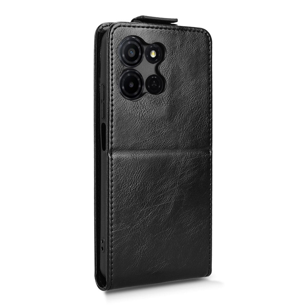 For TCL K33 5G  /  K32 5G Stand Case Magnetic Clasp Vertical Flip Leather Phone Cover with Card Holder