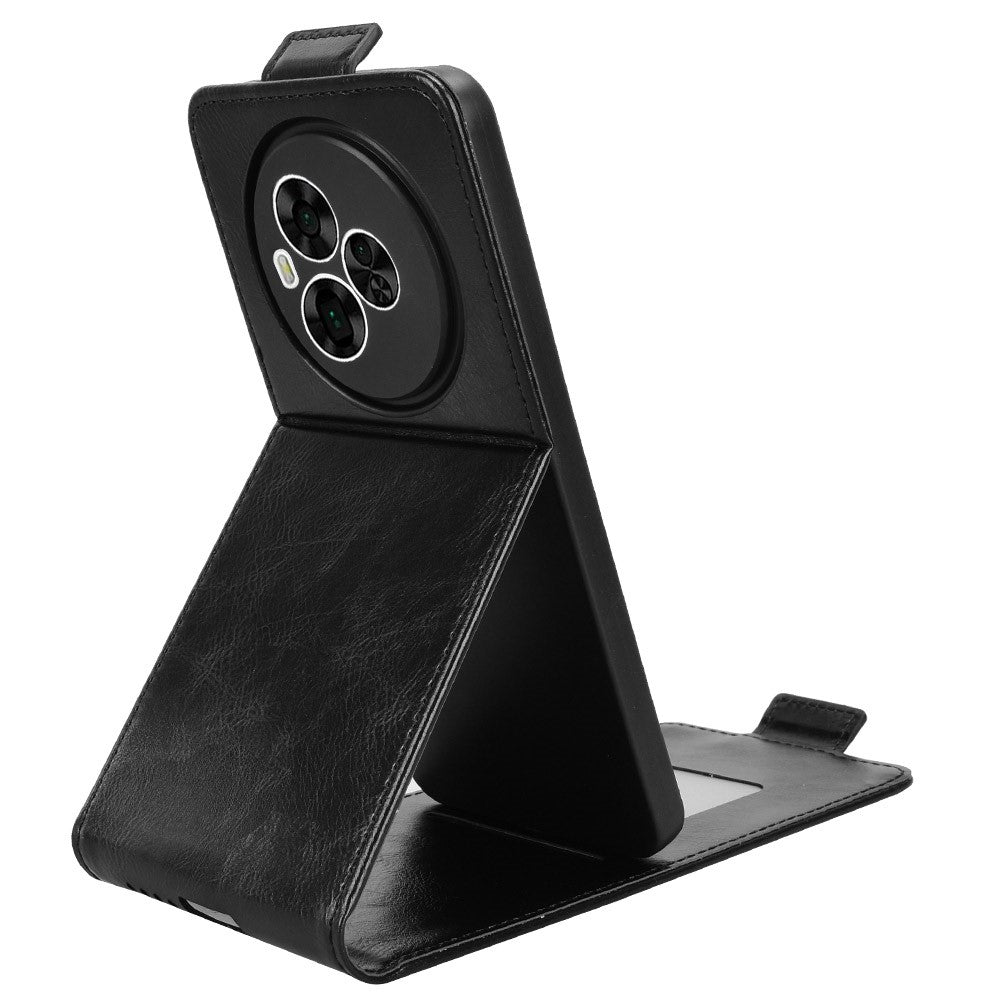 For TCL NxtPaper 60 Ultra 5G Stand Case Magnetic Clasp Vertical Flip Leather Phone Cover with Card Holder