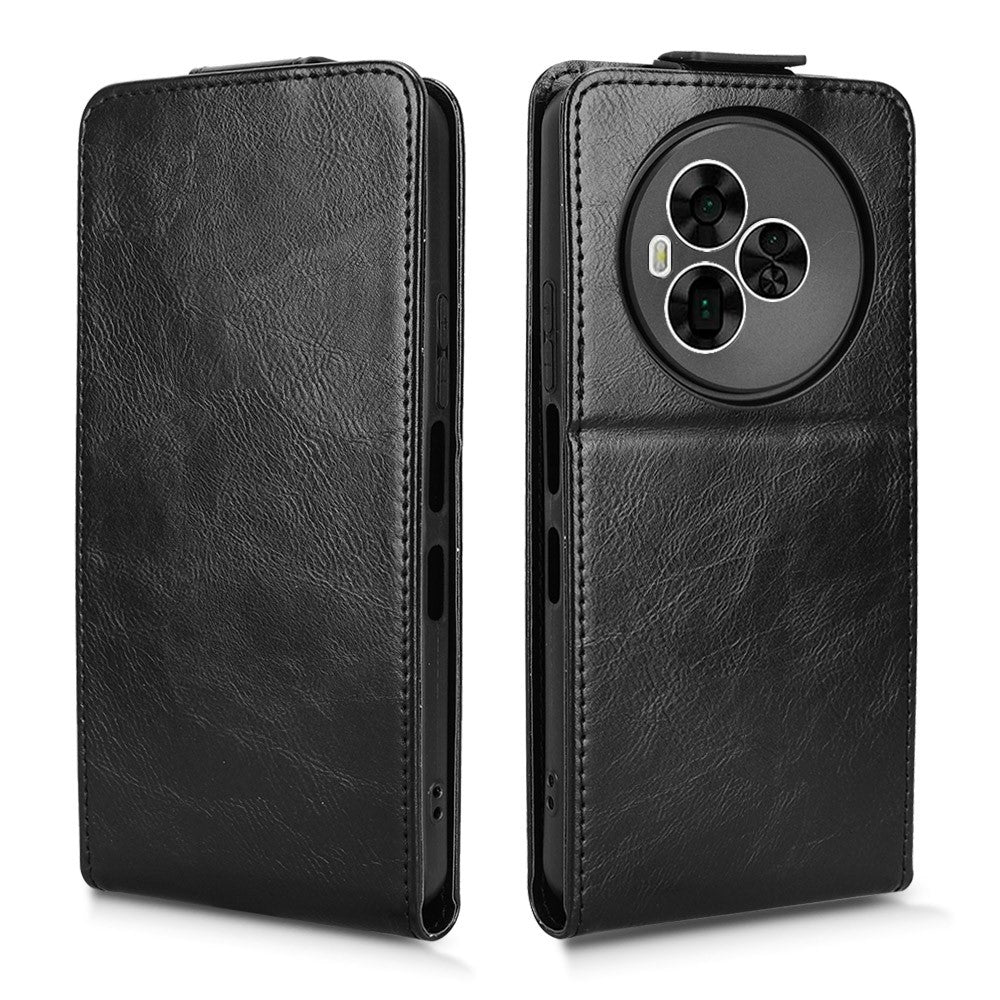 For TCL NxtPaper 60 Ultra 5G Stand Case Magnetic Clasp Vertical Flip Leather Phone Cover with Card Holder