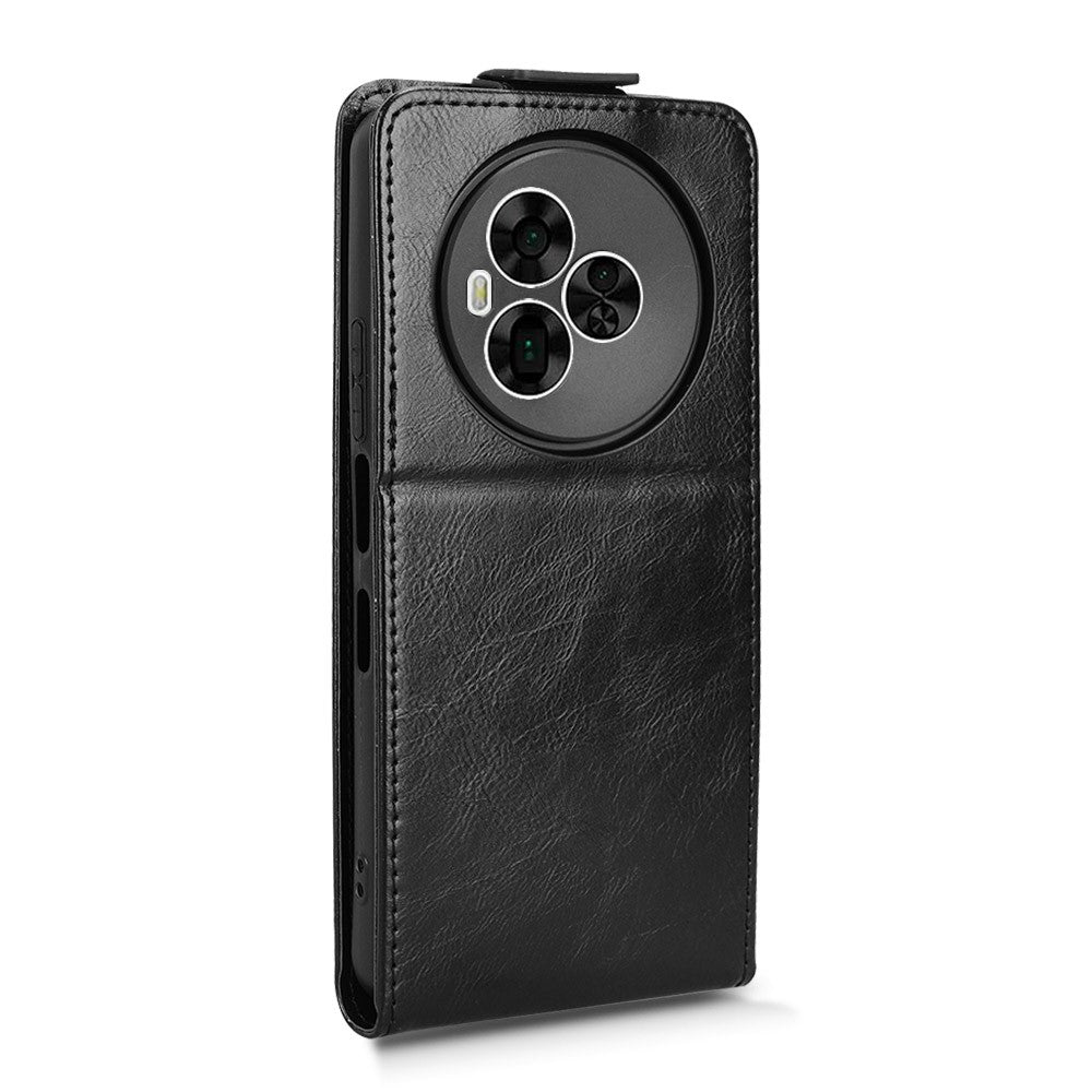 For TCL NxtPaper 60 Ultra 5G Stand Case Magnetic Clasp Vertical Flip Leather Phone Cover with Card Holder