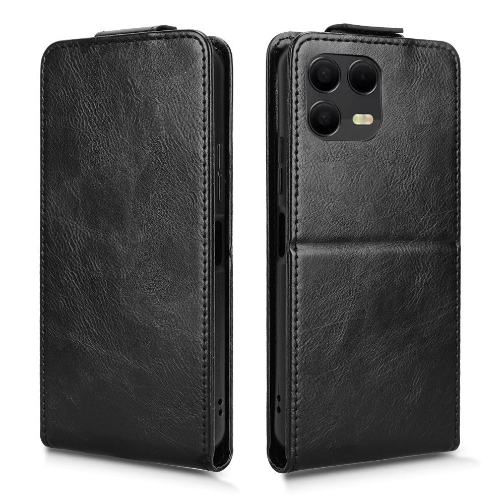 For T-Mobile Revvl 8 Pro  /  T Phone 3 Pro Stand Case Magnetic Clasp Vertical Flip Leather Phone Cover with Card Holder