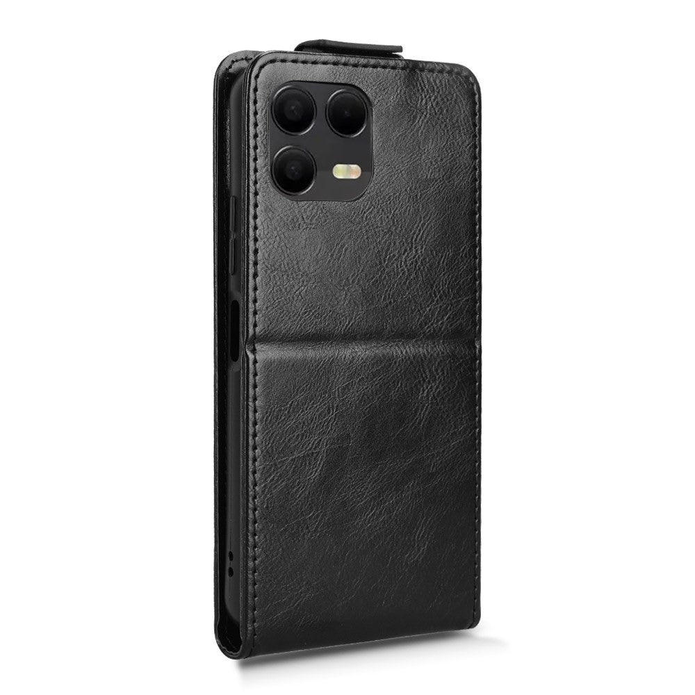 For T-Mobile Revvl 8 Pro  /  T Phone 3 Pro Stand Case Magnetic Clasp Vertical Flip Leather Phone Cover with Card Holder