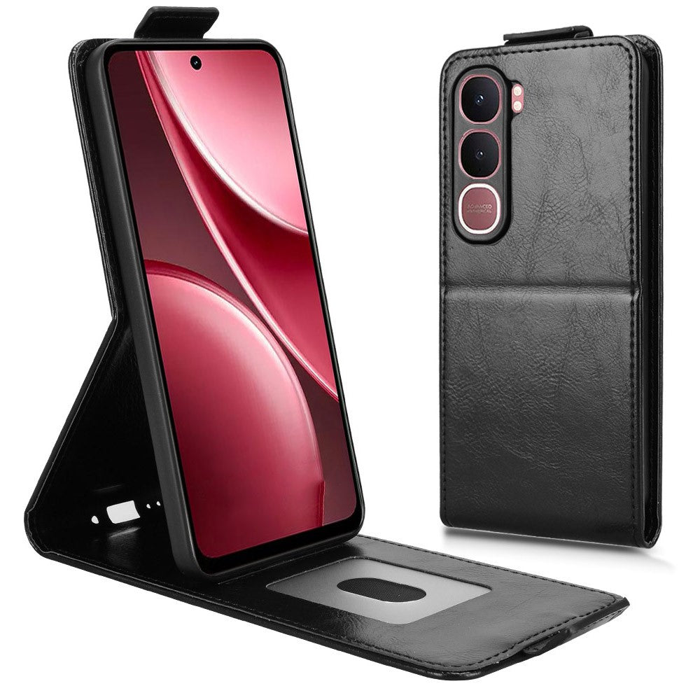 For vivo Y31 5G  /  Y21d Stand Case Magnetic Clasp Vertical Flip Leather Phone Cover with Card Holder