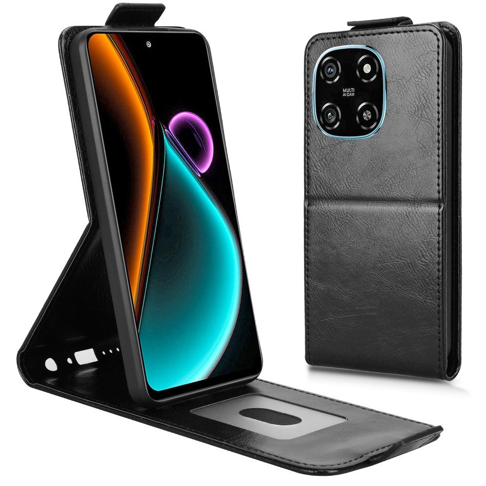 Étui de téléphone Blackview Color 6 avec support, fermeture magnétique, rabat vertical et porte-cartes