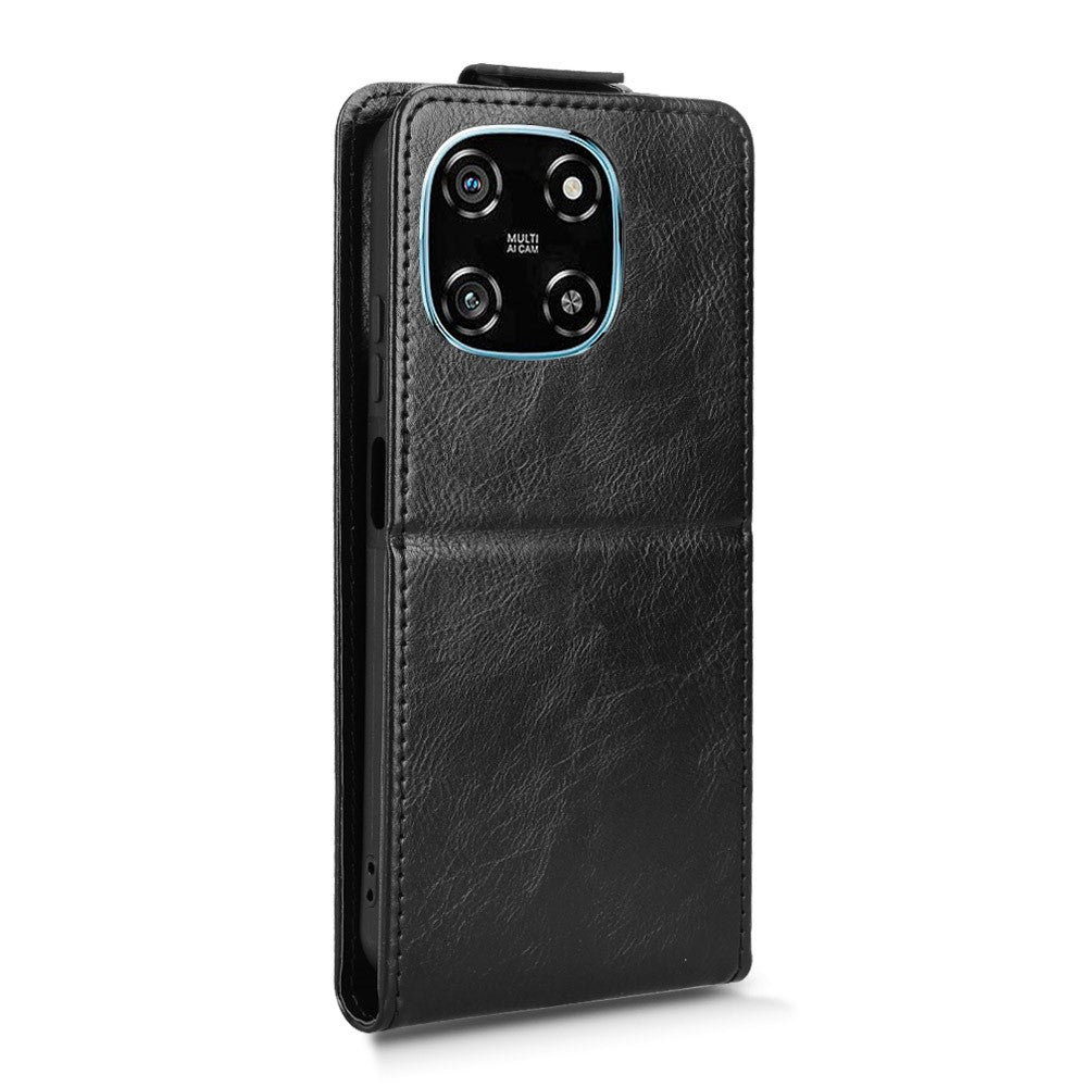 For Blackview Color 6 Stand Case Magnetic Clasp Vertical Flip Leather Phone Cover with Card Holder
