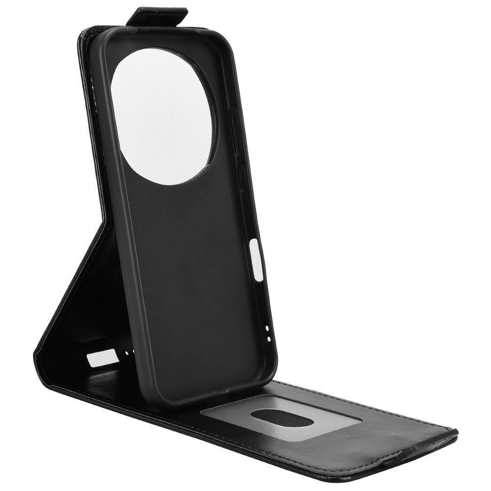 For Honor Magic8 Pro 5G Stand Case Magnetic Clasp Vertical Flip Leather Phone Cover with Card Holder