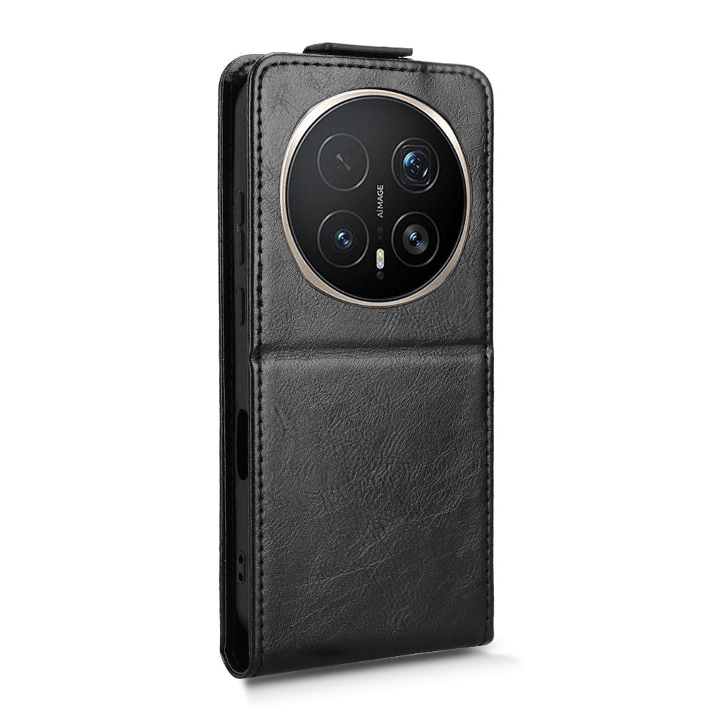 For Honor Magic8 Pro 5G Stand Case Magnetic Clasp Vertical Flip Leather Phone Cover with Card Holder