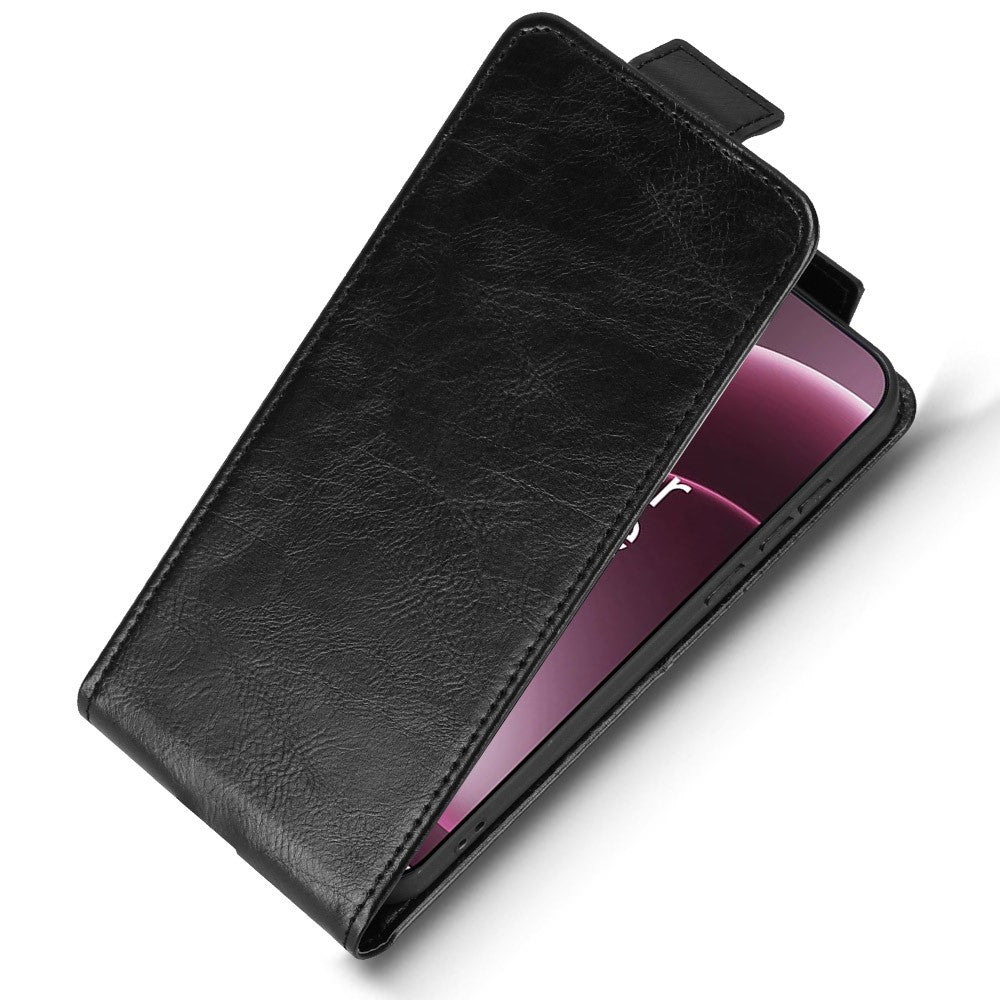 For OnePlus 15 5G Stand Case Magnetic Clasp Vertical Flip Leather Phone Cover with Card Holder