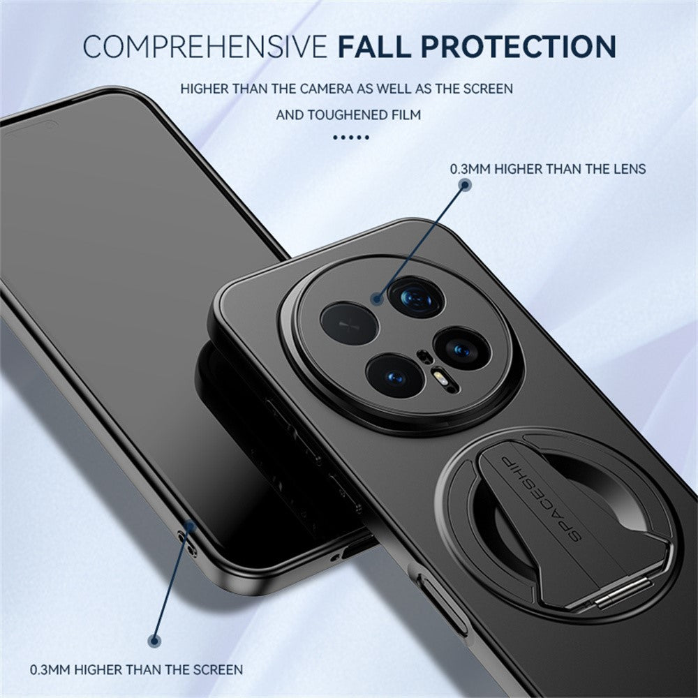 For Honor Magic8 5G Case Compatible with MagSafe Hidden Kickstand Skin-Feel Matte PC TPU Phone Back Cover