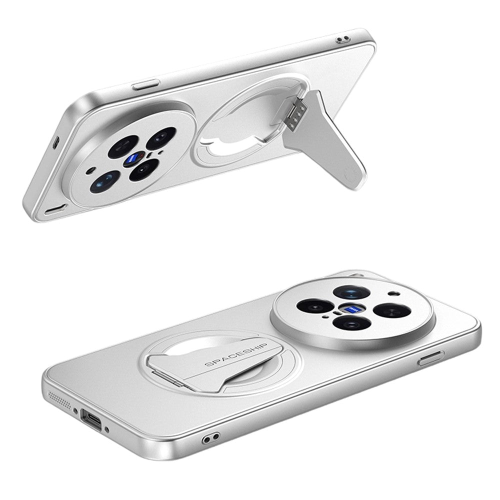 For vivo X300 Pro 5G Case Compatible with MagSafe Hidden Kickstand Skin-Feel Matte PC TPU Phone Back Cover