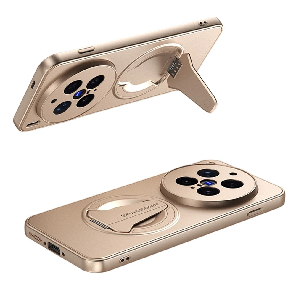 For vivo X300 Pro 5G Case Compatible with MagSafe Hidden Kickstand Skin-Feel Matte PC TPU Phone Back Cover