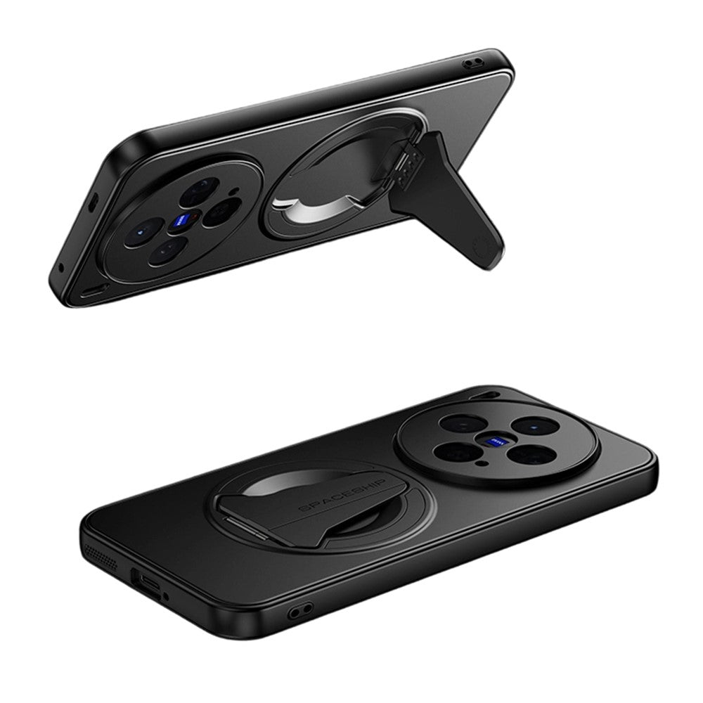 For vivo X300 5G Case Compatible with MagSafe Hidden Kickstand Skin-Feel Matte PC TPU Phone Back Cover