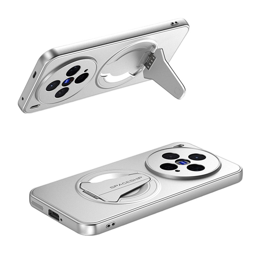 For vivo X300 5G Case Compatible with MagSafe Hidden Kickstand Skin-Feel Matte PC TPU Phone Back Cover