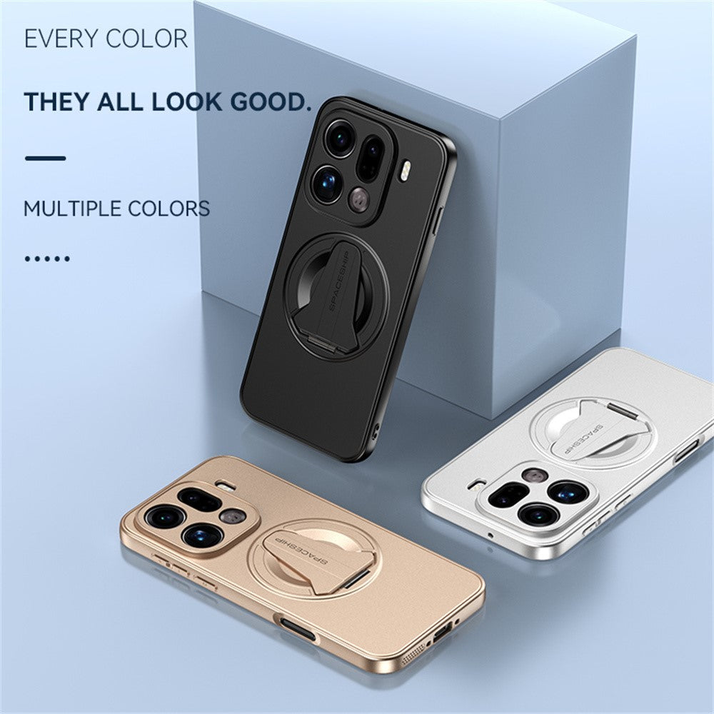 For Oppo Find X9 5G Case Compatible with MagSafe Hidden Kickstand Skin-Feel Matte PC TPU Phone Back Cover