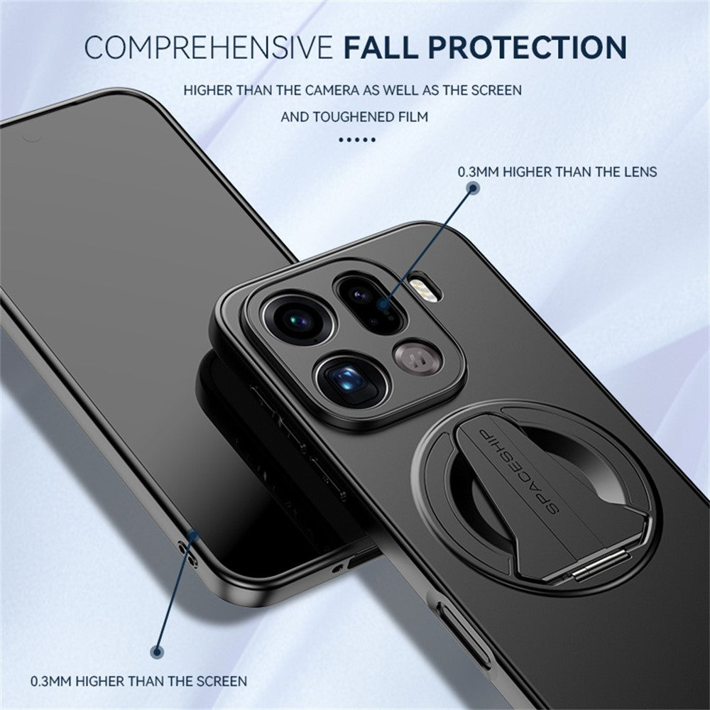 For Oppo Find X9 5G Case Compatible with MagSafe Hidden Kickstand Skin-Feel Matte PC TPU Phone Back Cover