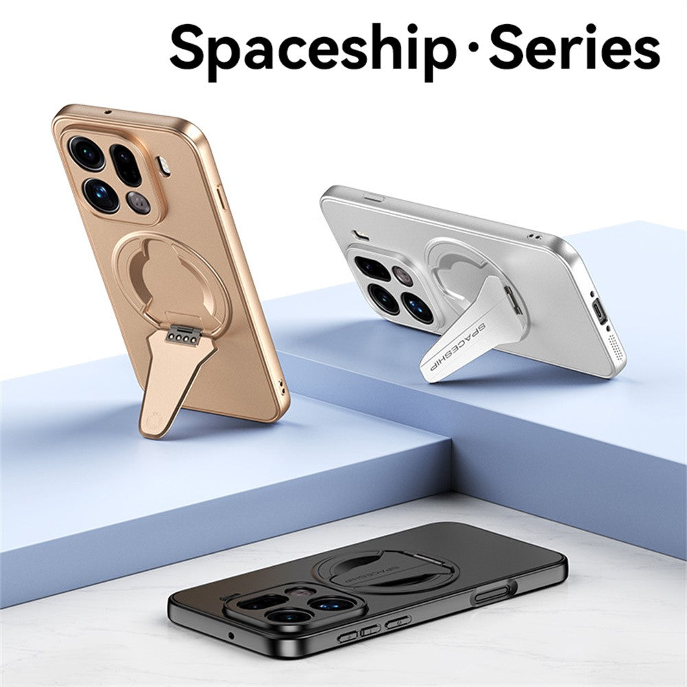 For Oppo Find X9 5G Case Compatible with MagSafe Hidden Kickstand Skin-Feel Matte PC TPU Phone Back Cover