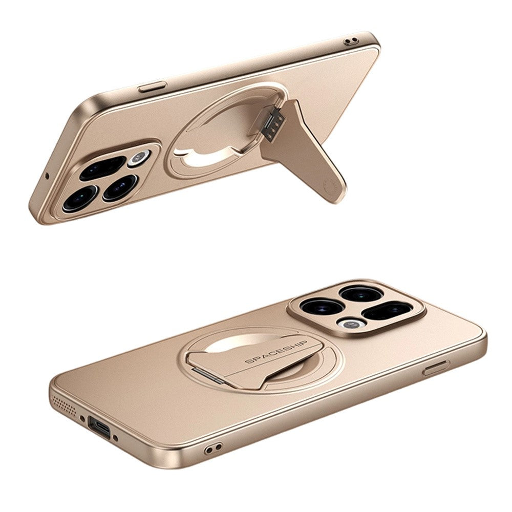 For Oppo Find X9 5G Case Compatible with MagSafe Hidden Kickstand Skin-Feel Matte PC TPU Phone Back Cover