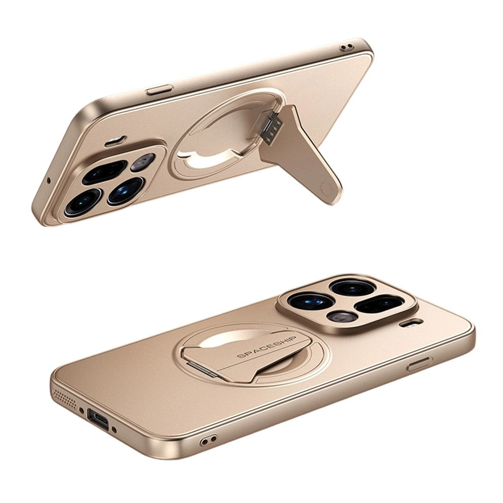 For Oppo Find X9 Pro 5G Case Compatible with MagSafe Hidden Kickstand Skin-Feel Matte PC TPU Phone Back Cover