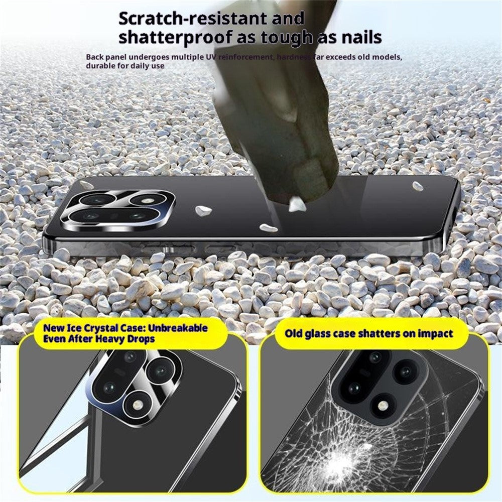 For OnePlus 15 5G Case Electroplating PC Phone Back Cover with Camera Lens Protector