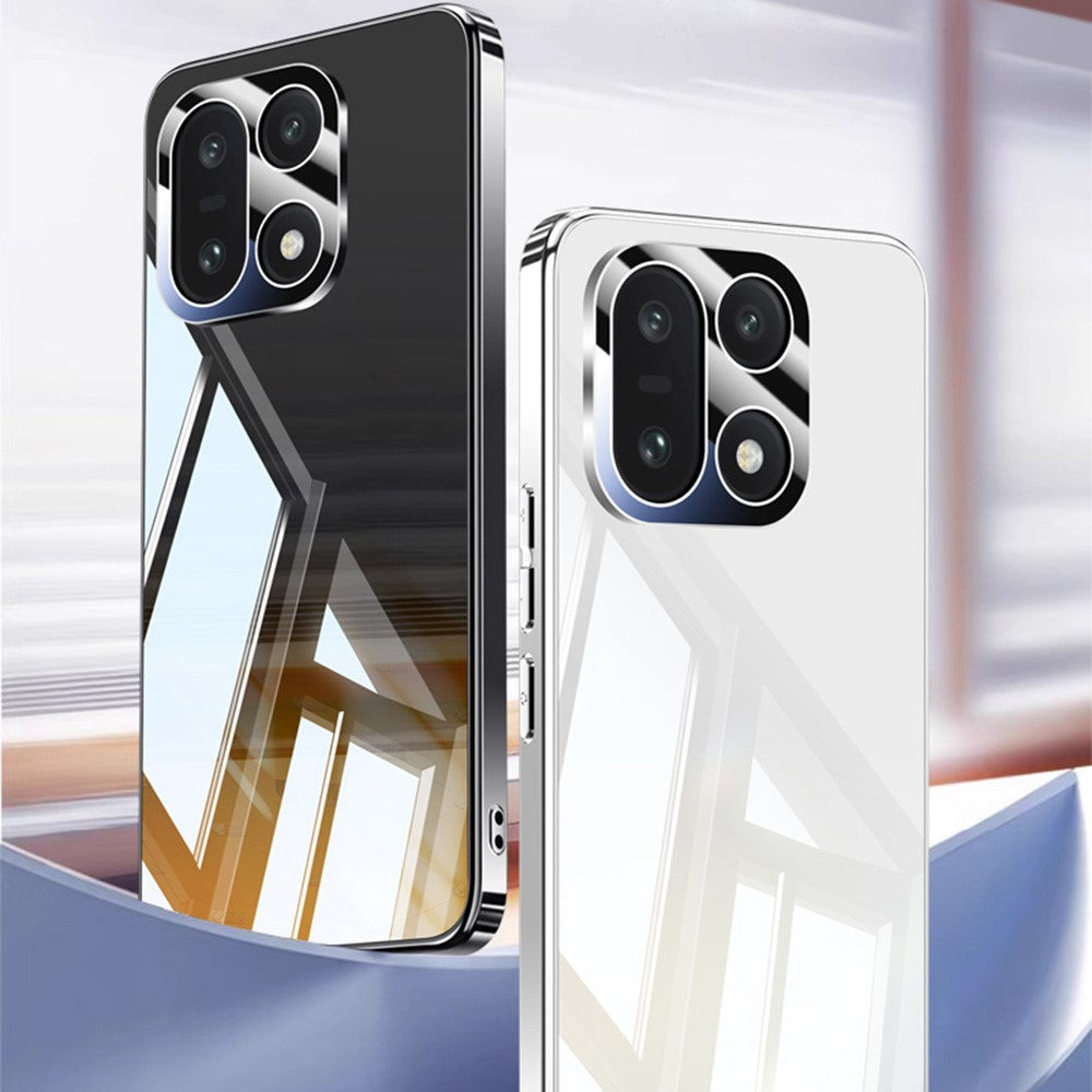 For OnePlus 15 5G Case Electroplating PC Phone Back Cover with Camera Lens Protector