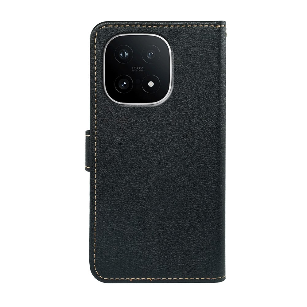 For vivo iQOO 15 5G Case RFID Blocking Wallet Litchi Texture Leather Phone Cover Magnetic Clasp