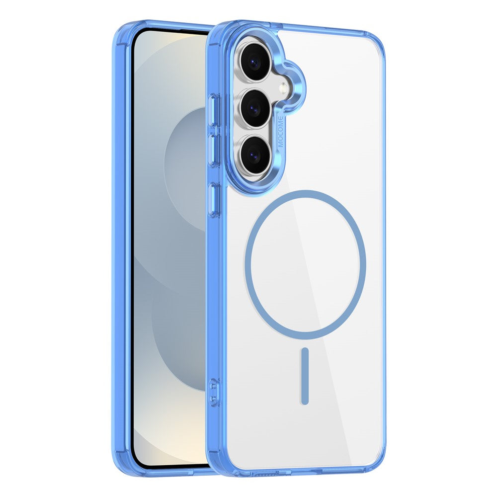 For Samsung Galaxy S25 FE Magnetic Case Compatible with MagSafe TPU PC Clear Phone Cover