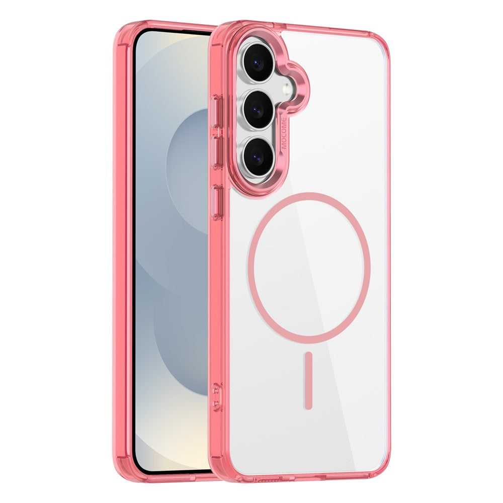 For Samsung Galaxy S25 FE Magnetic Case Compatible with MagSafe TPU PC Clear Phone Cover