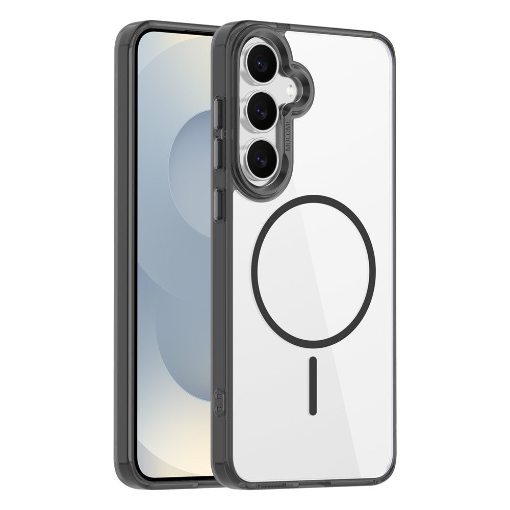 For Samsung Galaxy S25 FE Magnetic Case Compatible with MagSafe TPU PC Clear Phone Cover