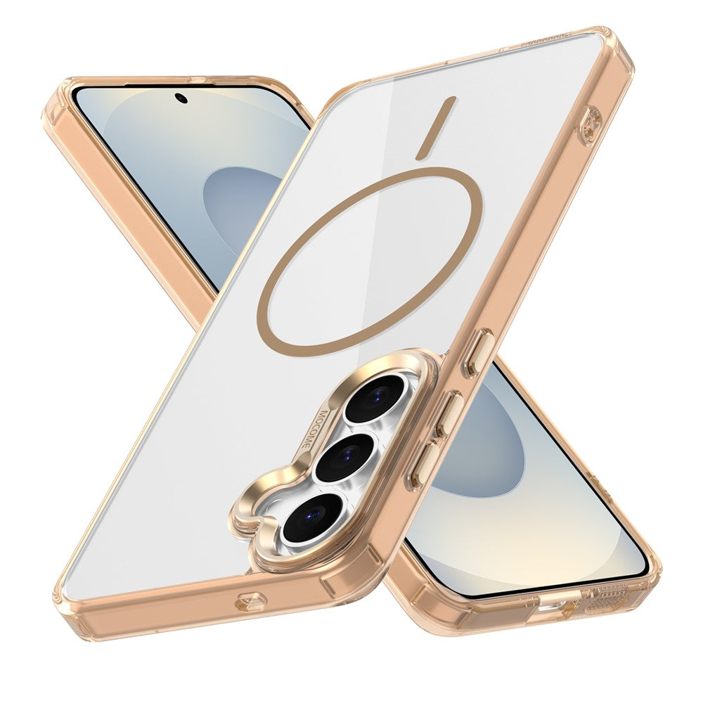 For Samsung Galaxy S25 FE Magnetic Case Compatible with MagSafe TPU PC Clear Phone Cover