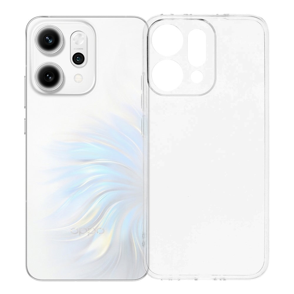 For Oppo Reno14 5G (Global) Case Shockproof 1.5mm Thickness Clear TPU Phone Cover