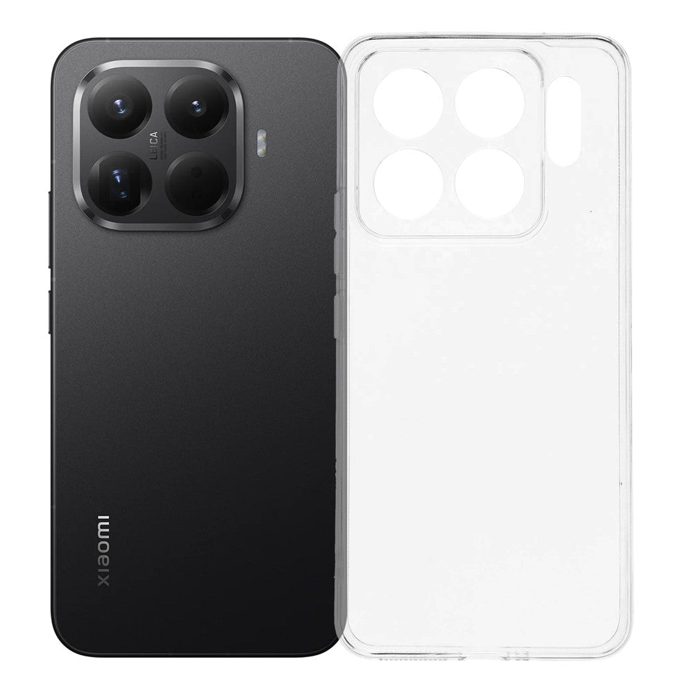 For Xiaomi 15T Pro Case Shockproof 1.5mm Thickness Clear TPU Phone Cover