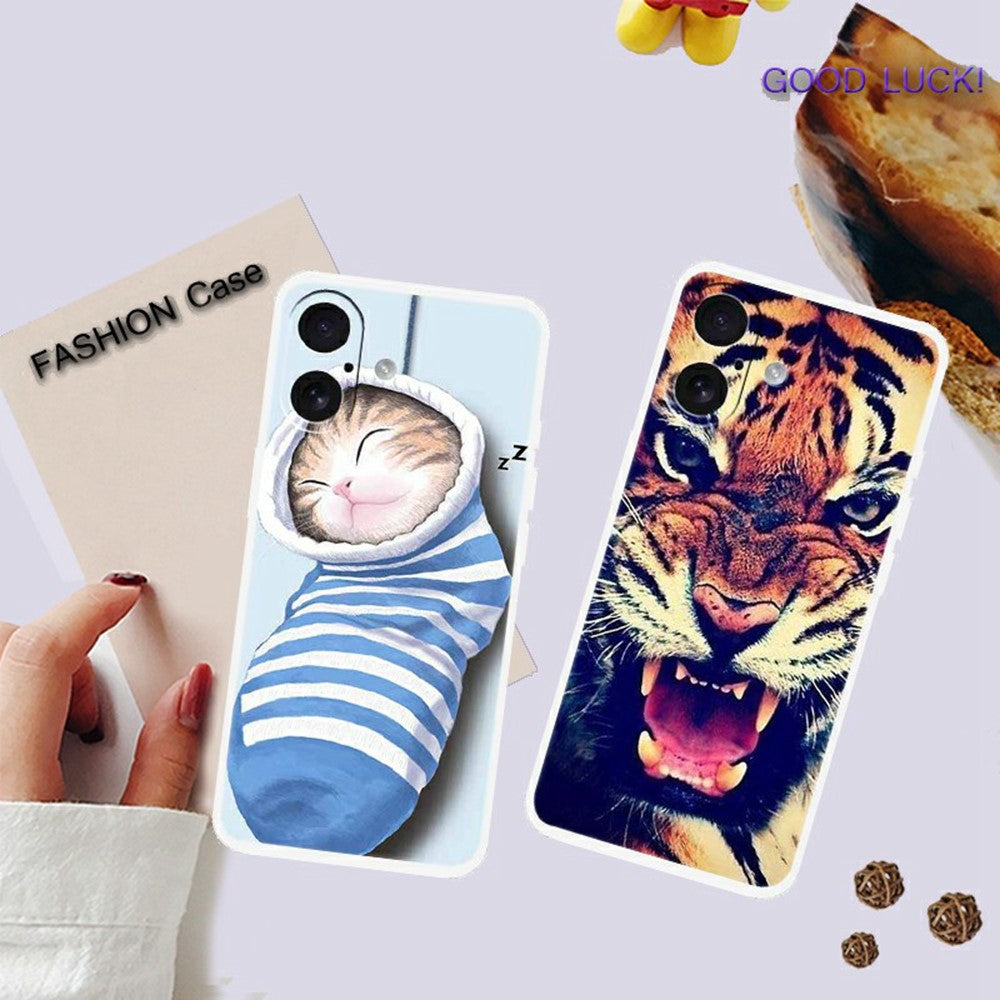 for iPhone 17 TPU Case Pattern Printing Anti Fall Phone Back Cover