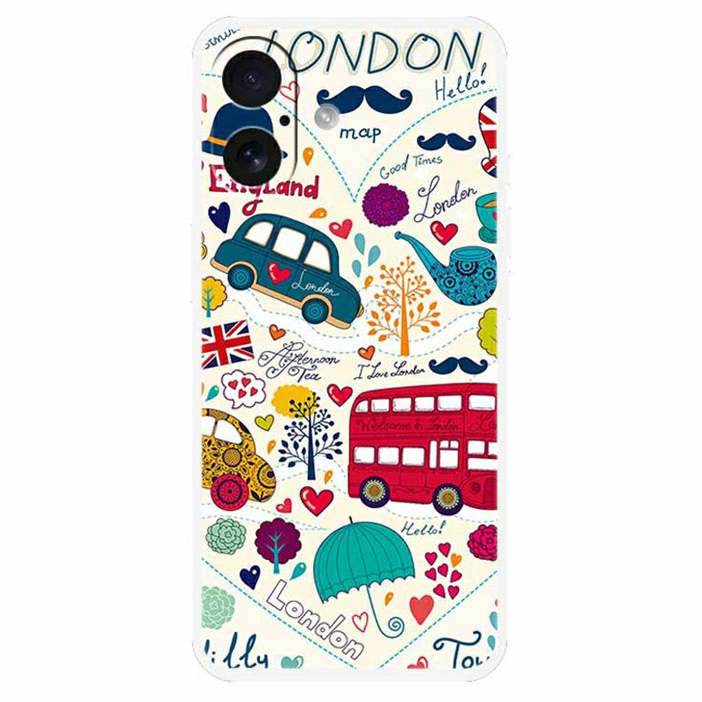 for iPhone 17 TPU Case Pattern Printing Anti Fall Phone Back Cover