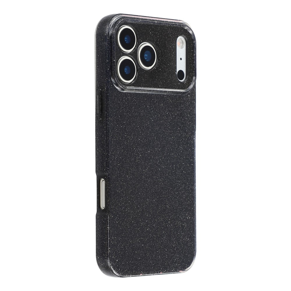 Coque arrière de téléphone en TPU antichoc à paillettes pour iPhone 17 Pro