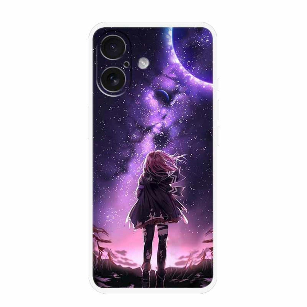 For iPhone 17 Case TPU Pattern Printed Shockproof Phone Cover