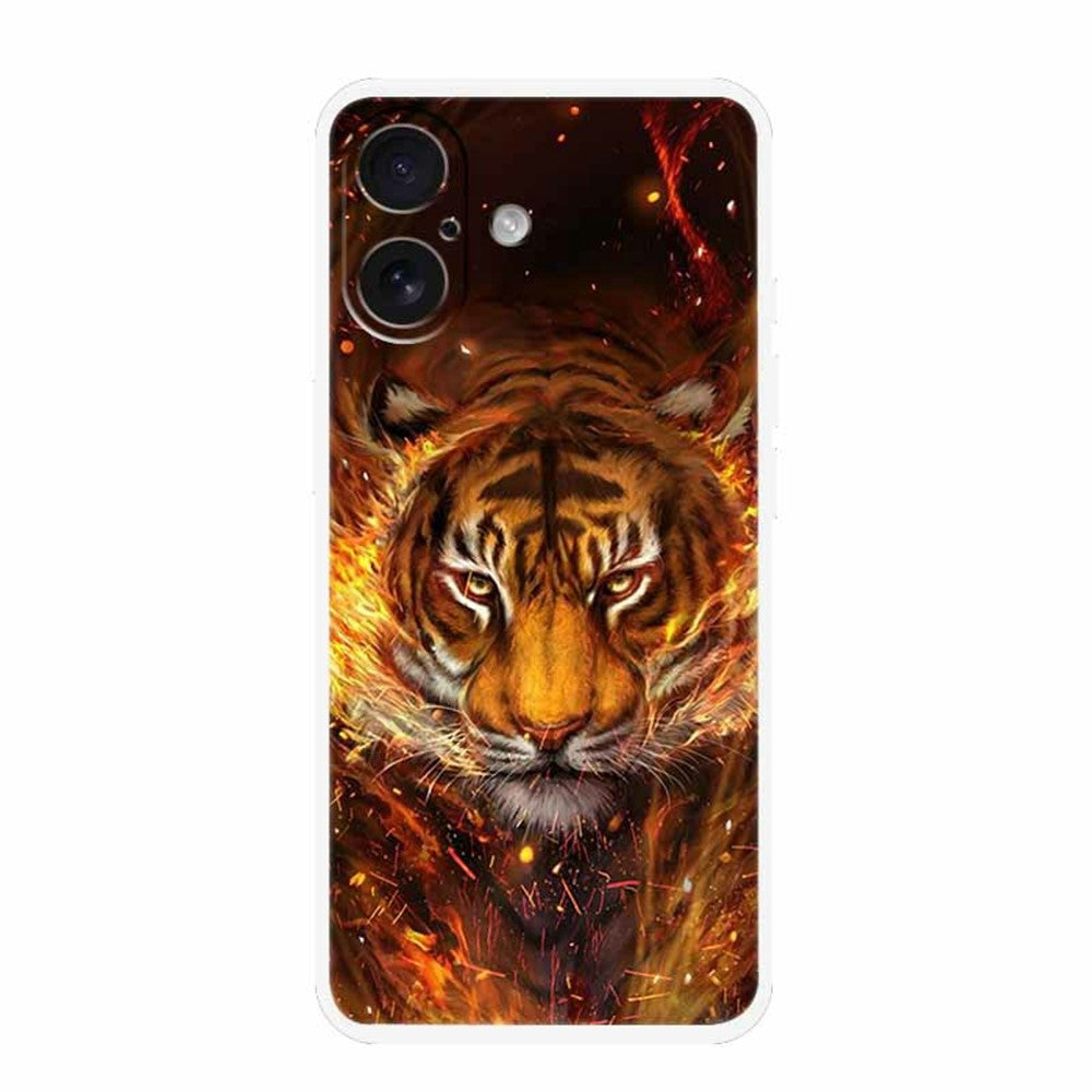 For iPhone 17 Case TPU Pattern Printed Shockproof Phone Cover