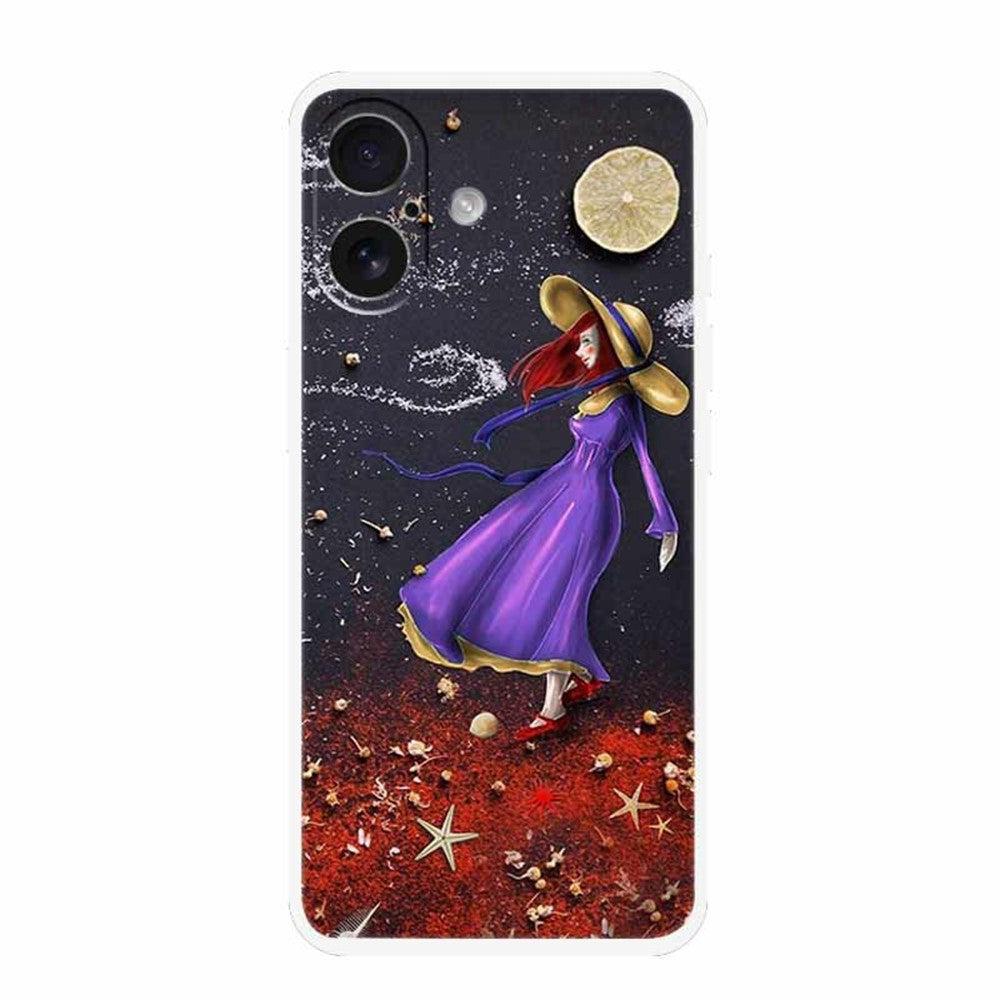 For iPhone 17 Case TPU Pattern Printed Shockproof Phone Cover