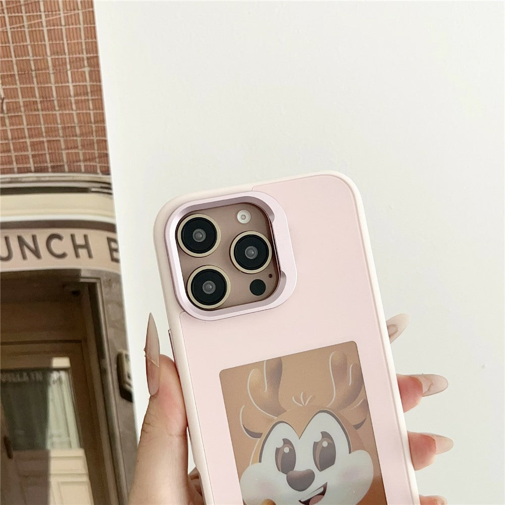 For iPhone 15 Pro Max Smart E-Ink Magnetic Case Lens Kickstand 4 Color HD 4 inch Display NFC DIY Customized Screen