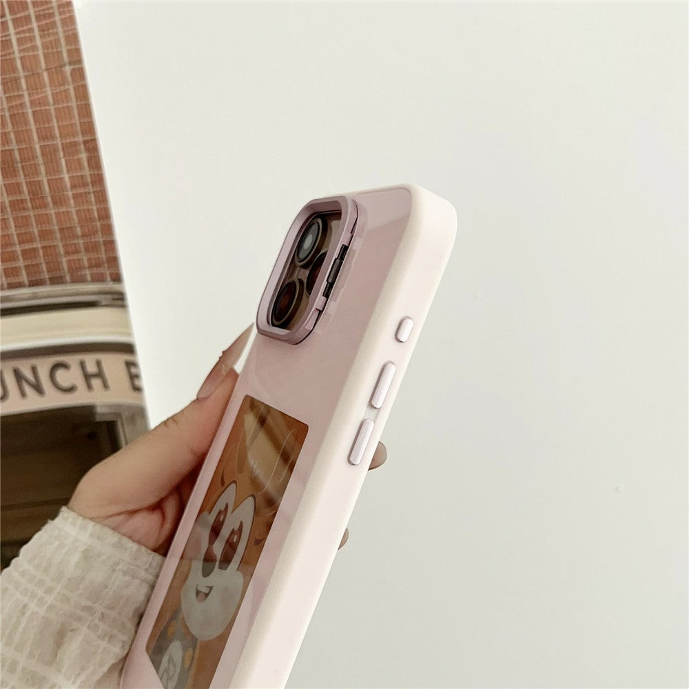 For iPhone 14 Pro Smart E-Ink Magnetic Case Lens Kickstand 4 Color HD 4 inch Display NFC DIY Customized Screen