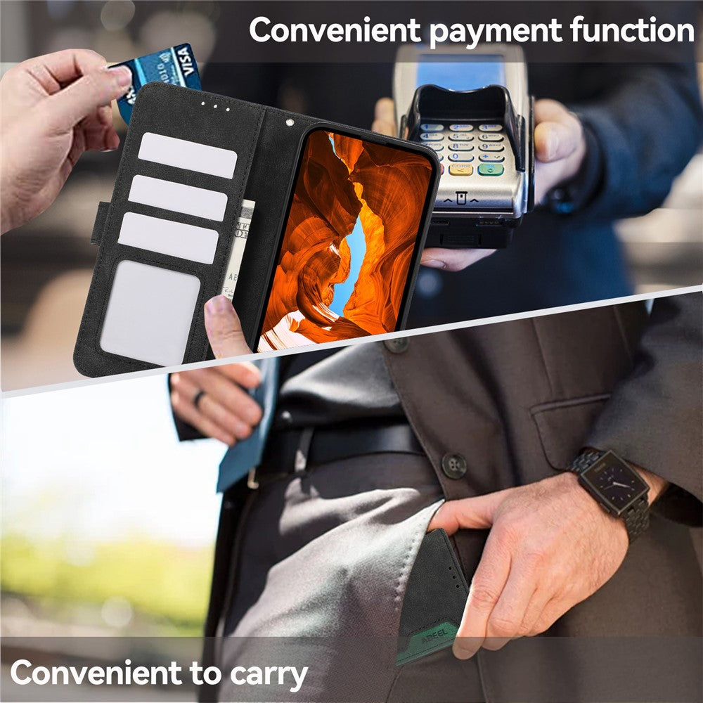 ABEEL For OnePlus 15 5G Case Color Splicing Leather Flip Phone Cover RFID Blocking